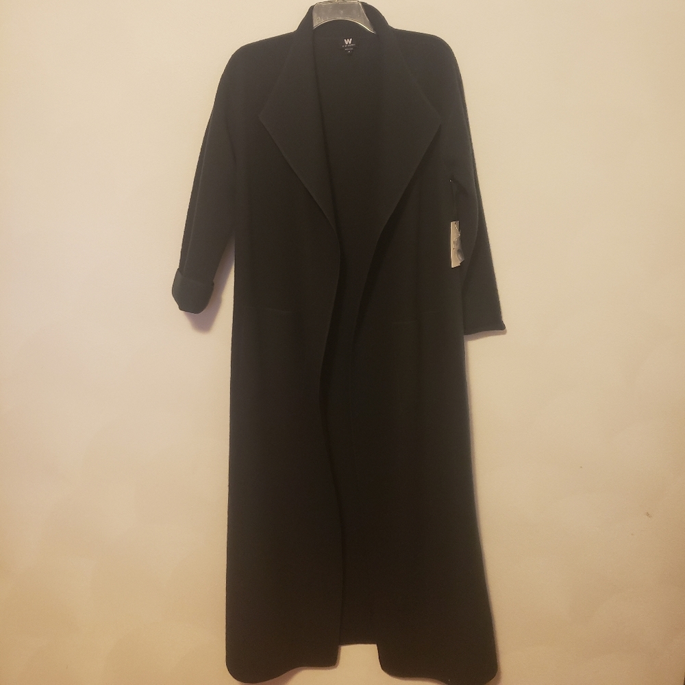 Boiled Wool Long Sweater Coat